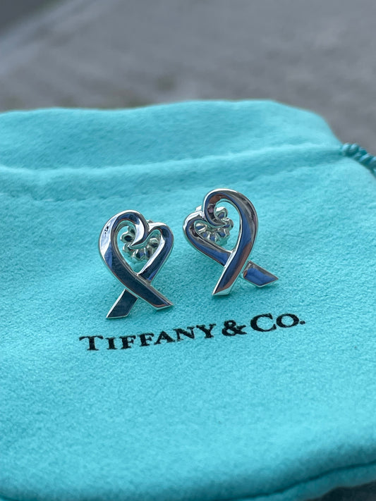 Genuine Tiffany&Co Paloma Picasso Loving Heart Earrings