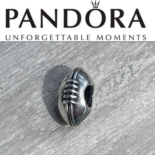 Retired Pandora 790384 Silver Football Charm