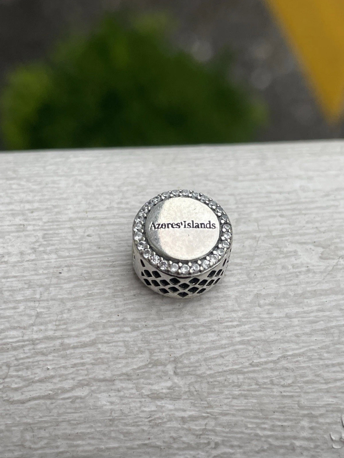 Pandora Azores Islands Exclusive Country Flag Colors Round Signet Charm