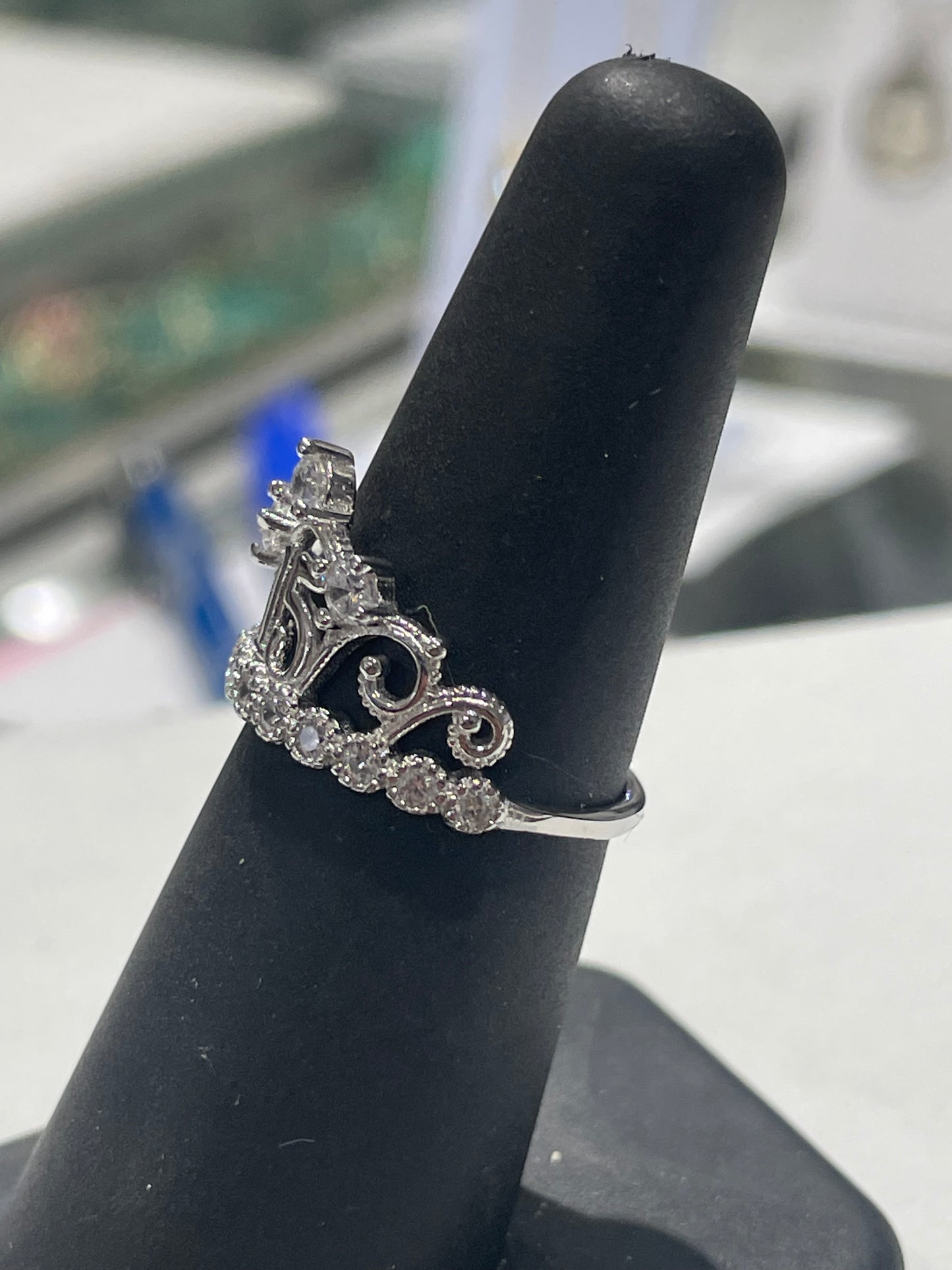 925 Sterling Silver 15 Birthday Crown Ring Size 6