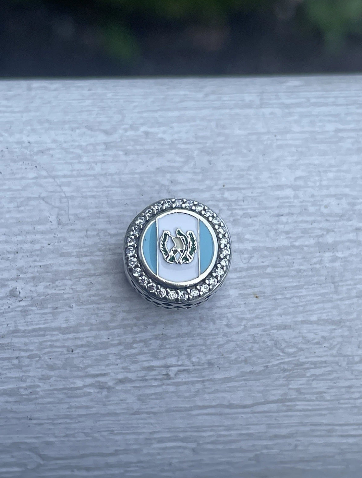 Pandora Country of Guatemala Exclusive Round Signet Flag Charm