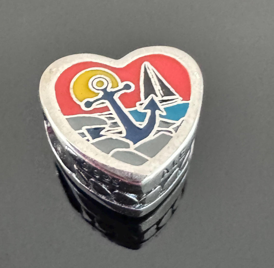Pandora State of Rhode Island Exclusive Scenic Travel Heart Charm