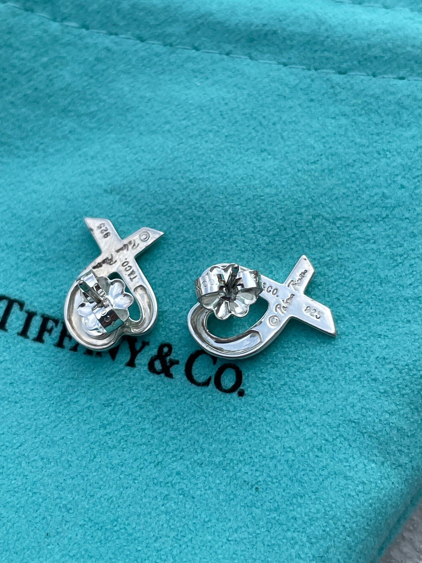 Genuine Tiffany&Co Paloma Picasso Loving Heart Earrings