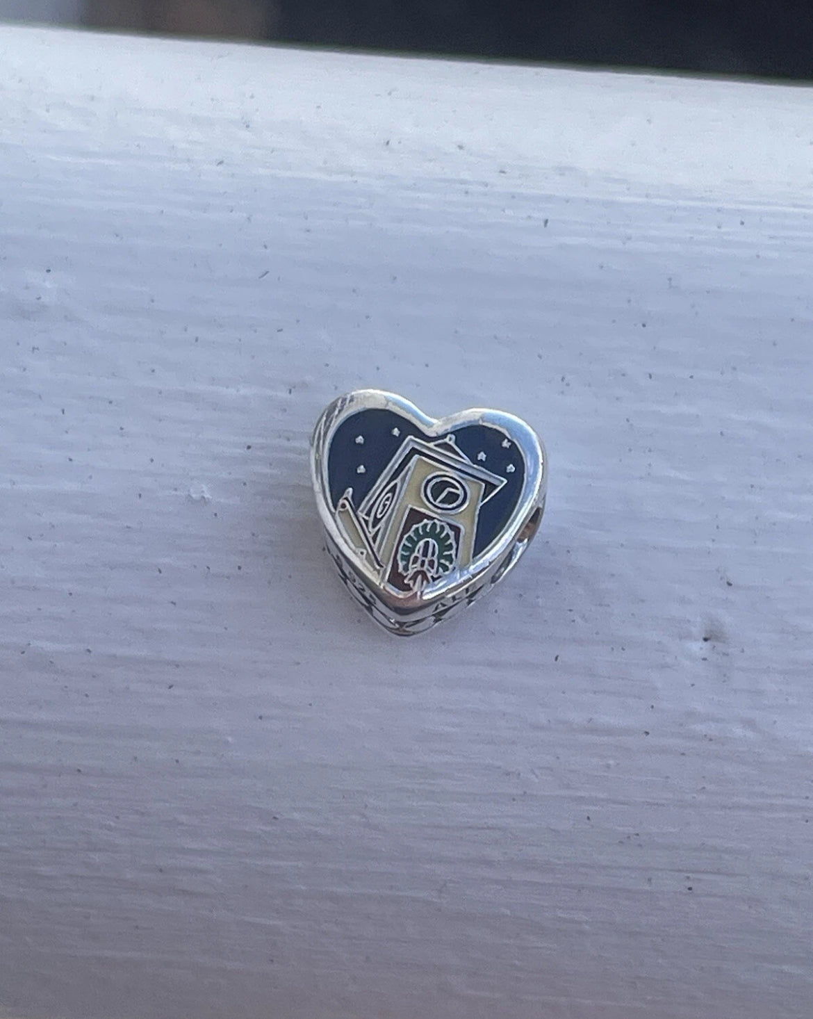Pandora New Bern North Carolina State Exclusive Travel Destination Christmas Heart Charm