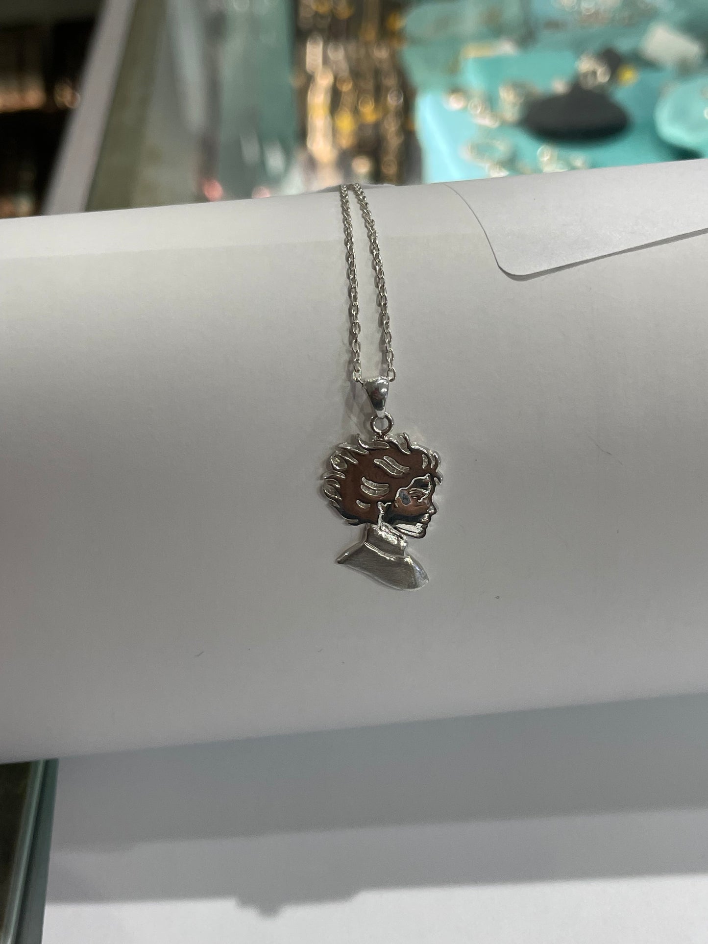 Kristin Kreuk Madwoman’s Library Bookclub Logo Sterling Silver Necklace