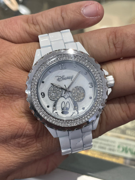 Disney White Stainless Steel Watch