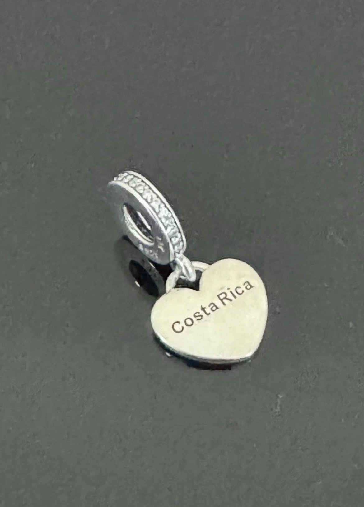 Pandora Costa Rica Country Heart Flag Exclusive Travel Dangle Charm