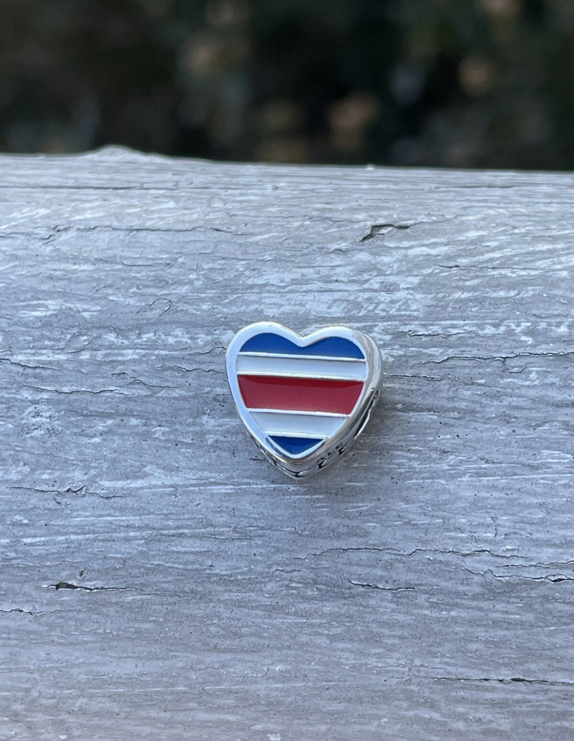 Pandora Costa Rica Country Heart Flag Exclusive Travel Charm