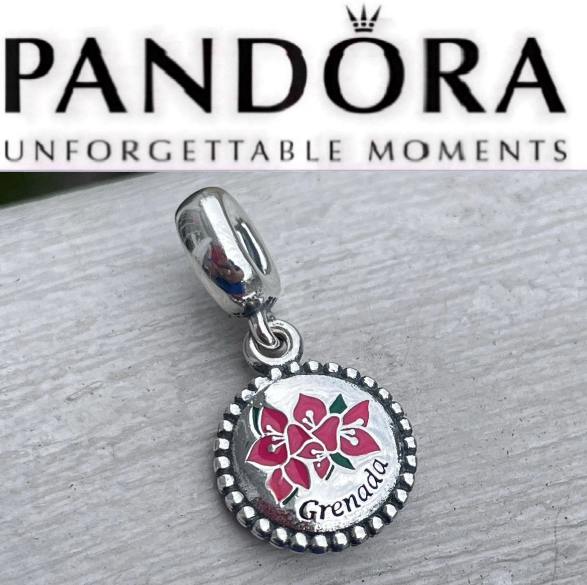 Pandora Grenada Exclusive Dangle Moments Charm