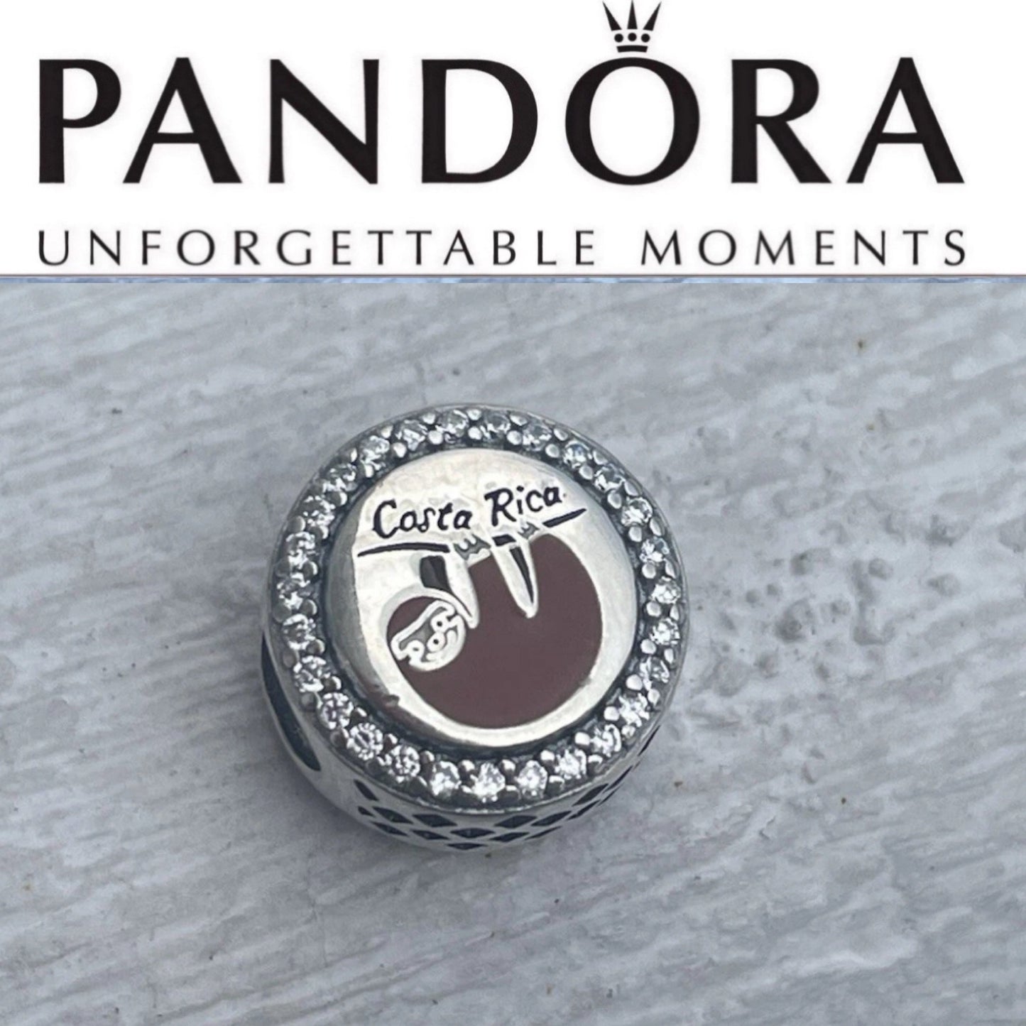 Pandora Costa Rica Country Exclusive Sloth Travel Signet Charm