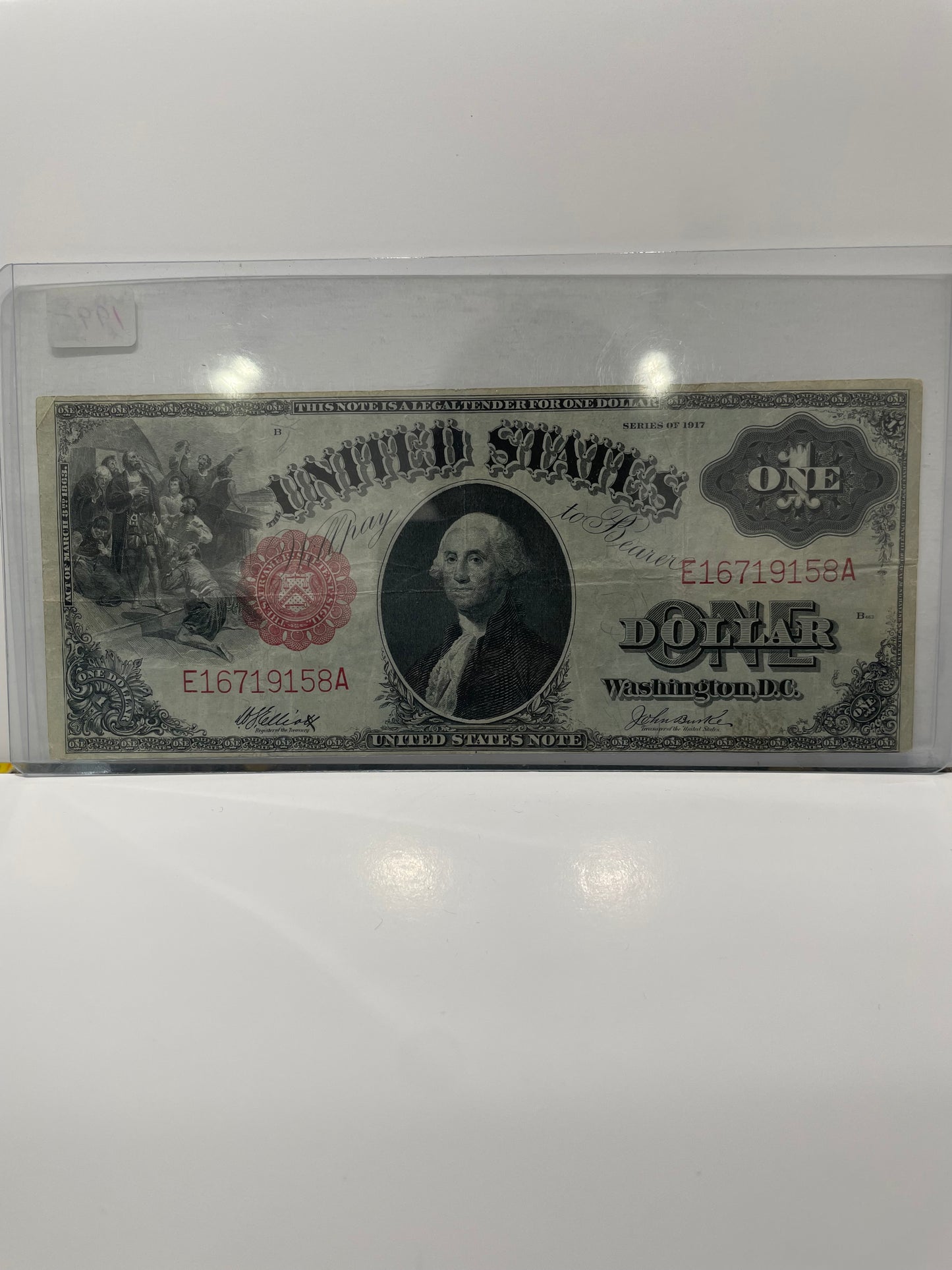 1917 U.S. Large $1 Bill Note