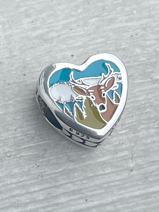 Pandora New Hampshire Exclusive Scenic Travel Heart Charm