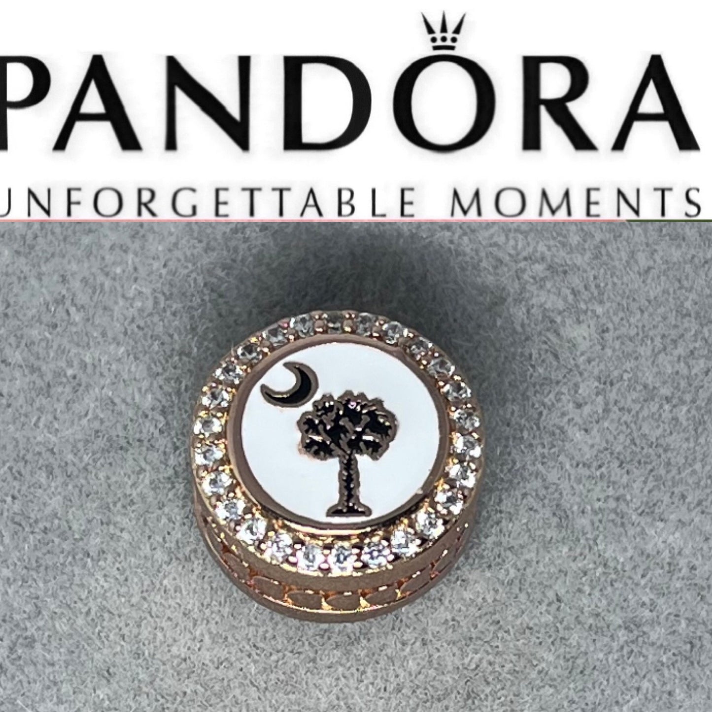 Pandora Rose Gold Charleston South Carolina State Exclusive Travel Destination Vacation Charm