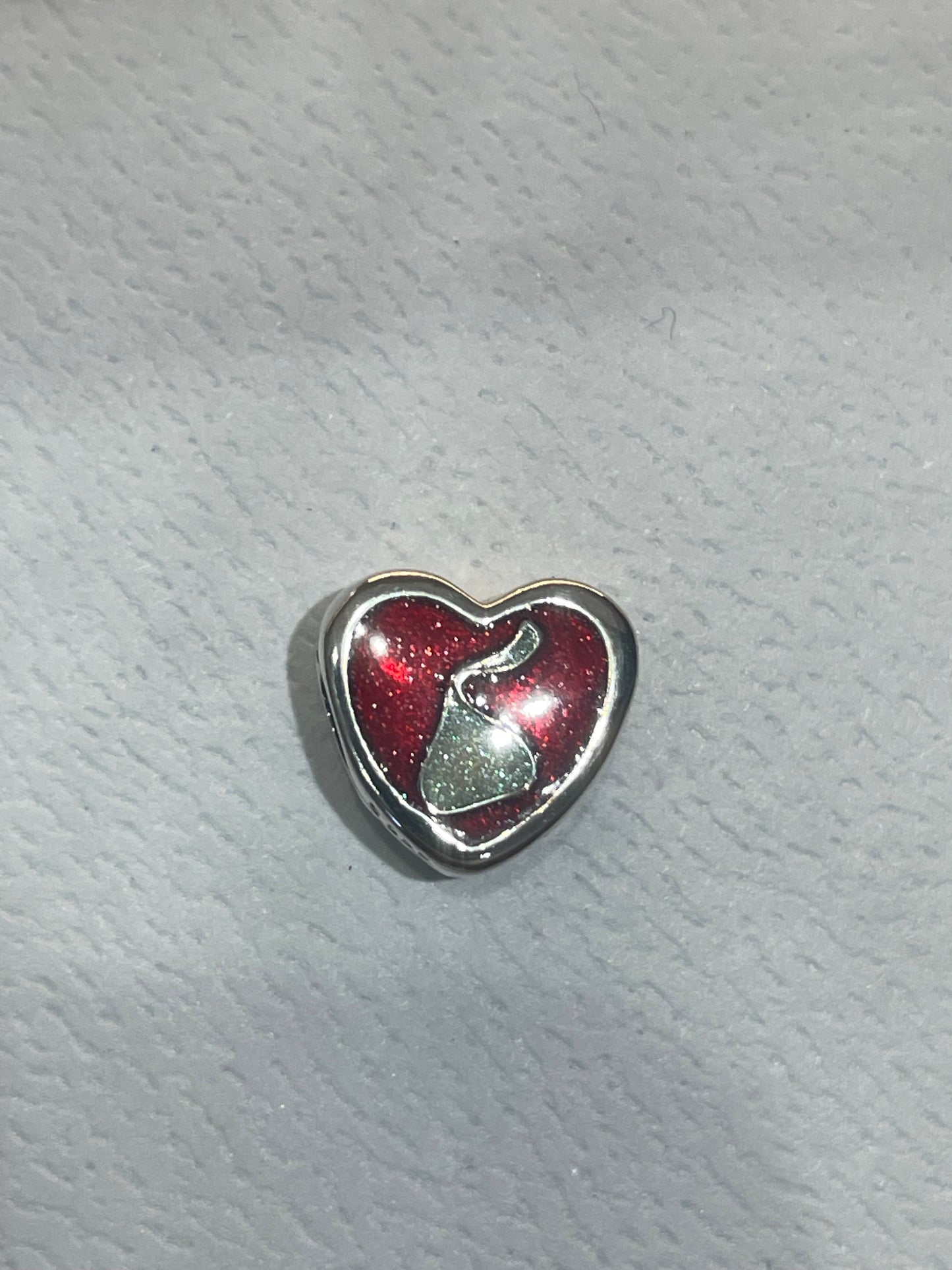 Pandora Hershey Pennsylvania Exclusive Hershey Kiss Logo Heart Charm