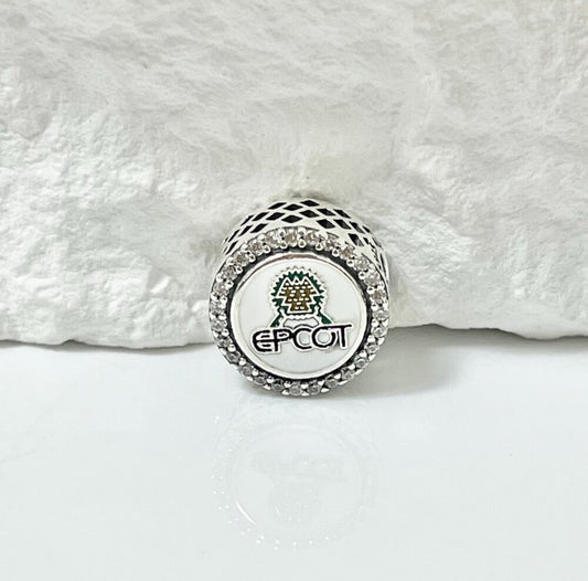 Pandora x Disney Parks Exclusive Imagine Logo Epcot Signet Charm