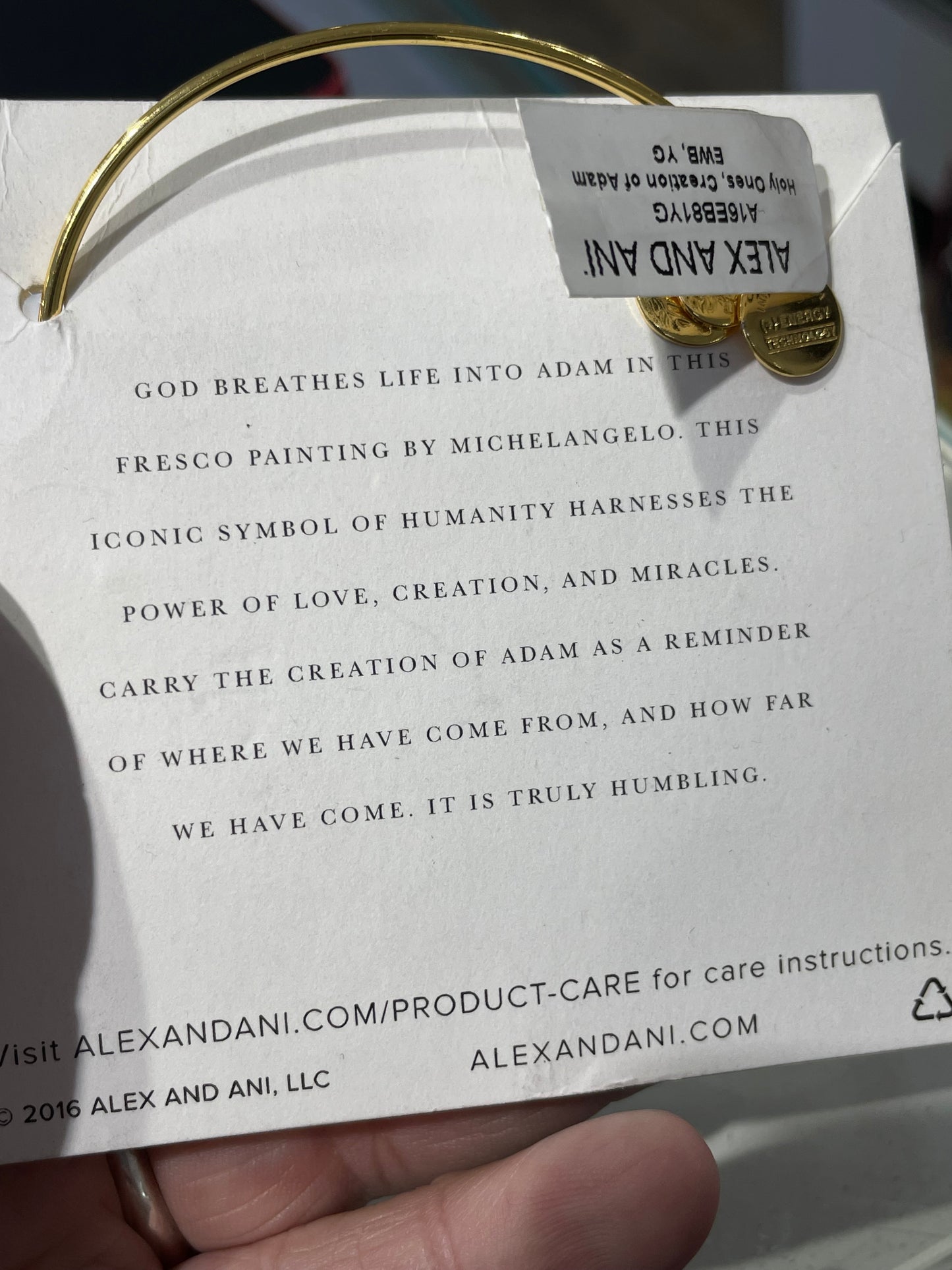 Alex And Ani Creation of Adam Bracelet