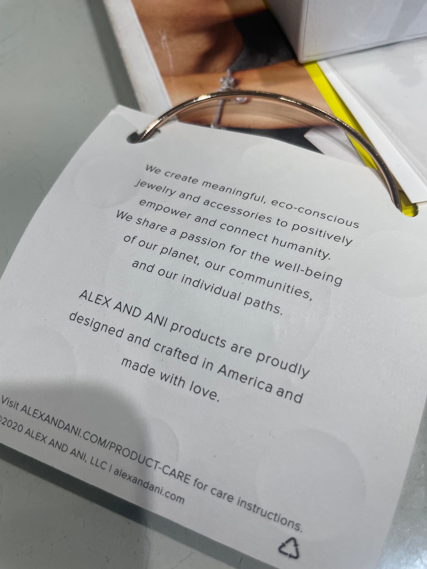 Alex and Ani Love Muffin Rose Gold Tone Bracelet