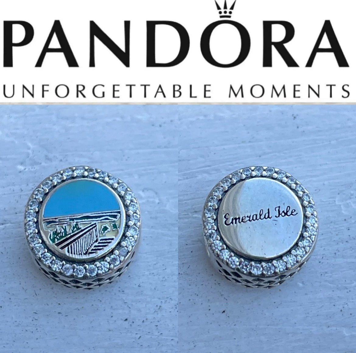 Pandora Emerald Isle North Carolina Exclusive Vacation Destination Beach Travel Signet Charm