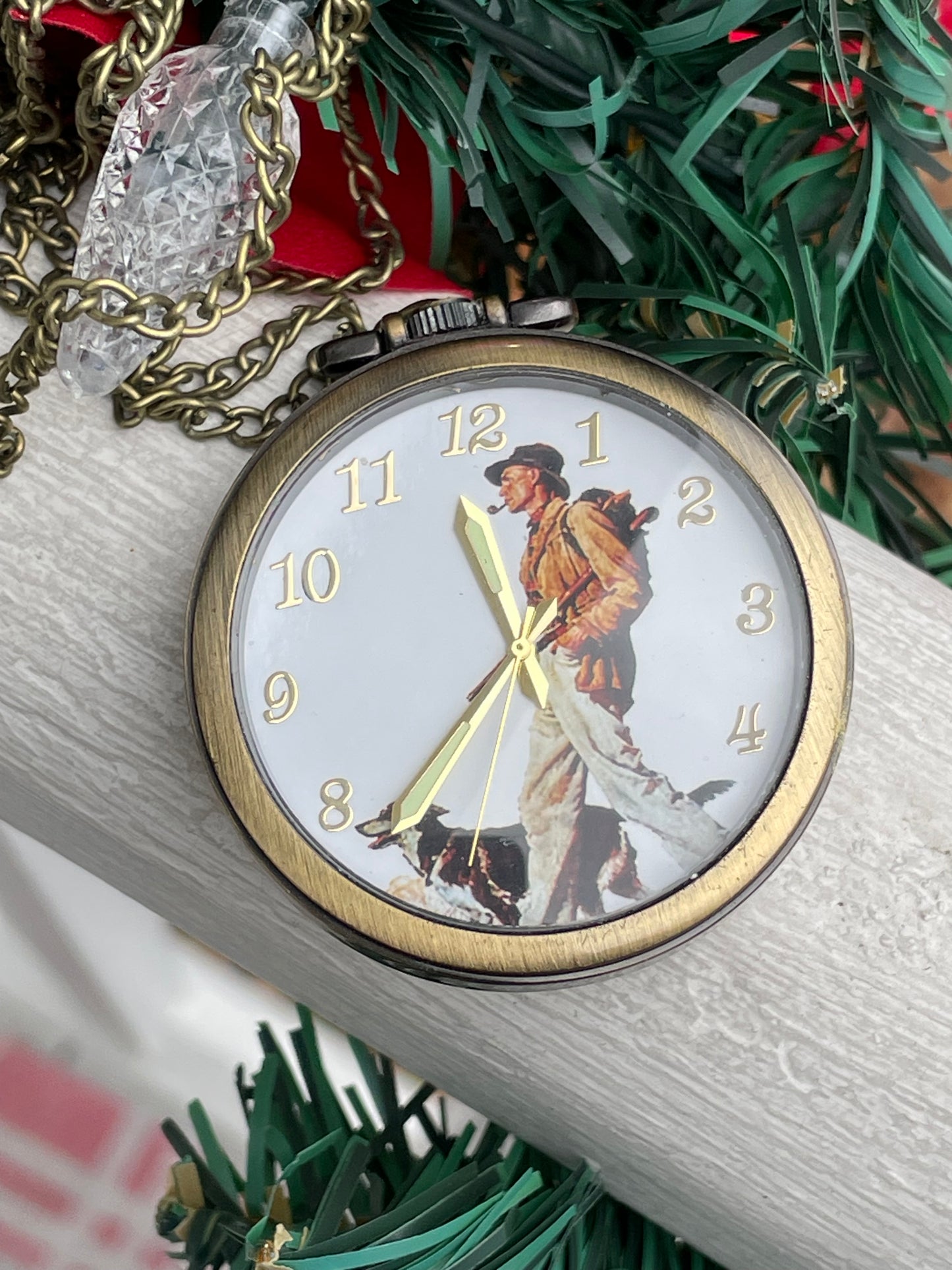Norman Rockwell Hunter Pocket Watch