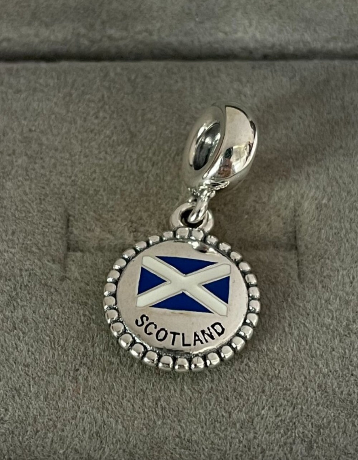 Pandora Scotland Flag Country Exclusive Travel Dangle Charmx
