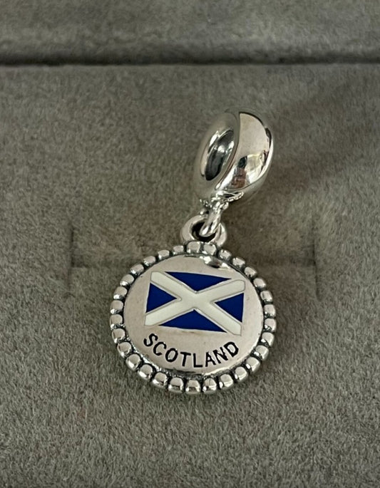 Pandora Scotland Flag Country Exclusive Travel Dangle Charmx