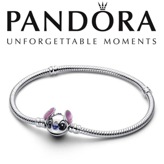 Pandora Disney Stitch Snake Chain Bracelet 593738C01-19