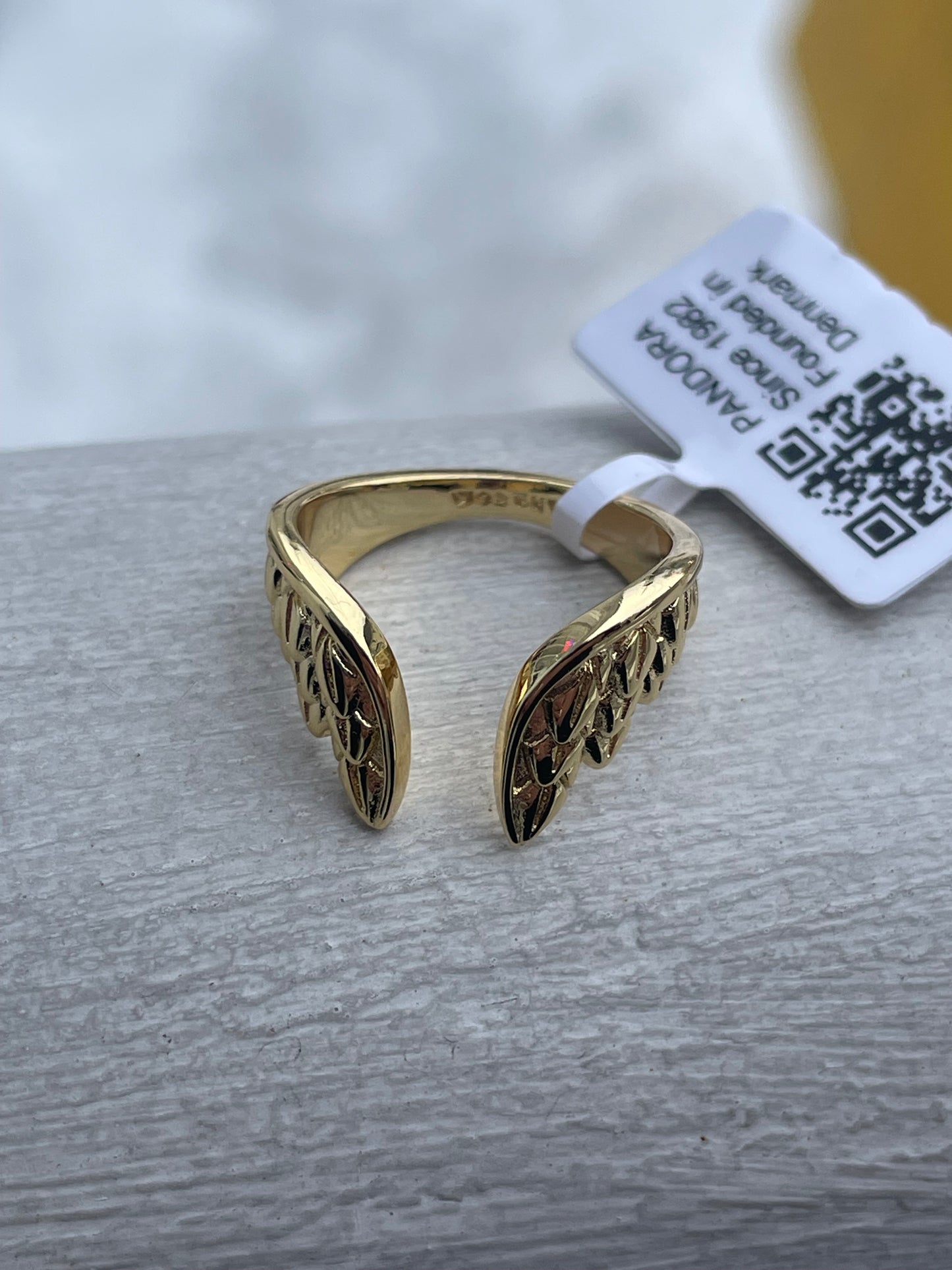 PANDORA MARVEL THOR WINGS GOLD-PLATED OPEN RING 164222C00