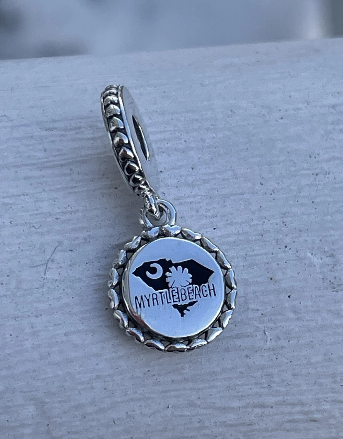 Pandora Myrtle Beach South Carolina State Exclusive Destination Travel Dangle Charm