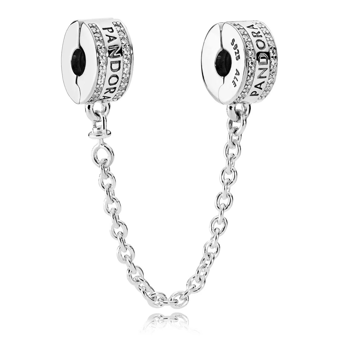 Pandora Safety Chain Signature Clips 792057CZ