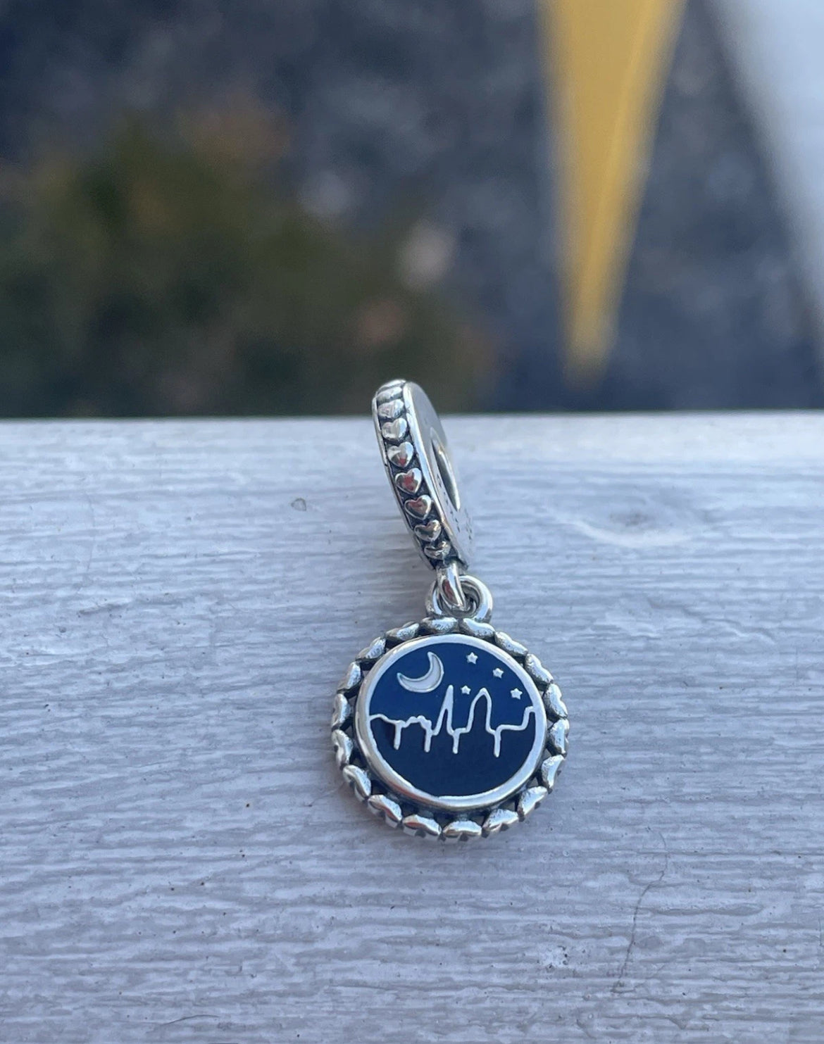 Pandora Nighttime in Charleston South Carolina State Exclusive Travel Destination Vacation Dangle Charm