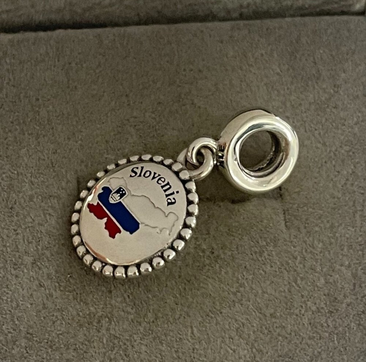 Pandora Slovenia Exclusive Country Flag Map Dangle Moments Charm