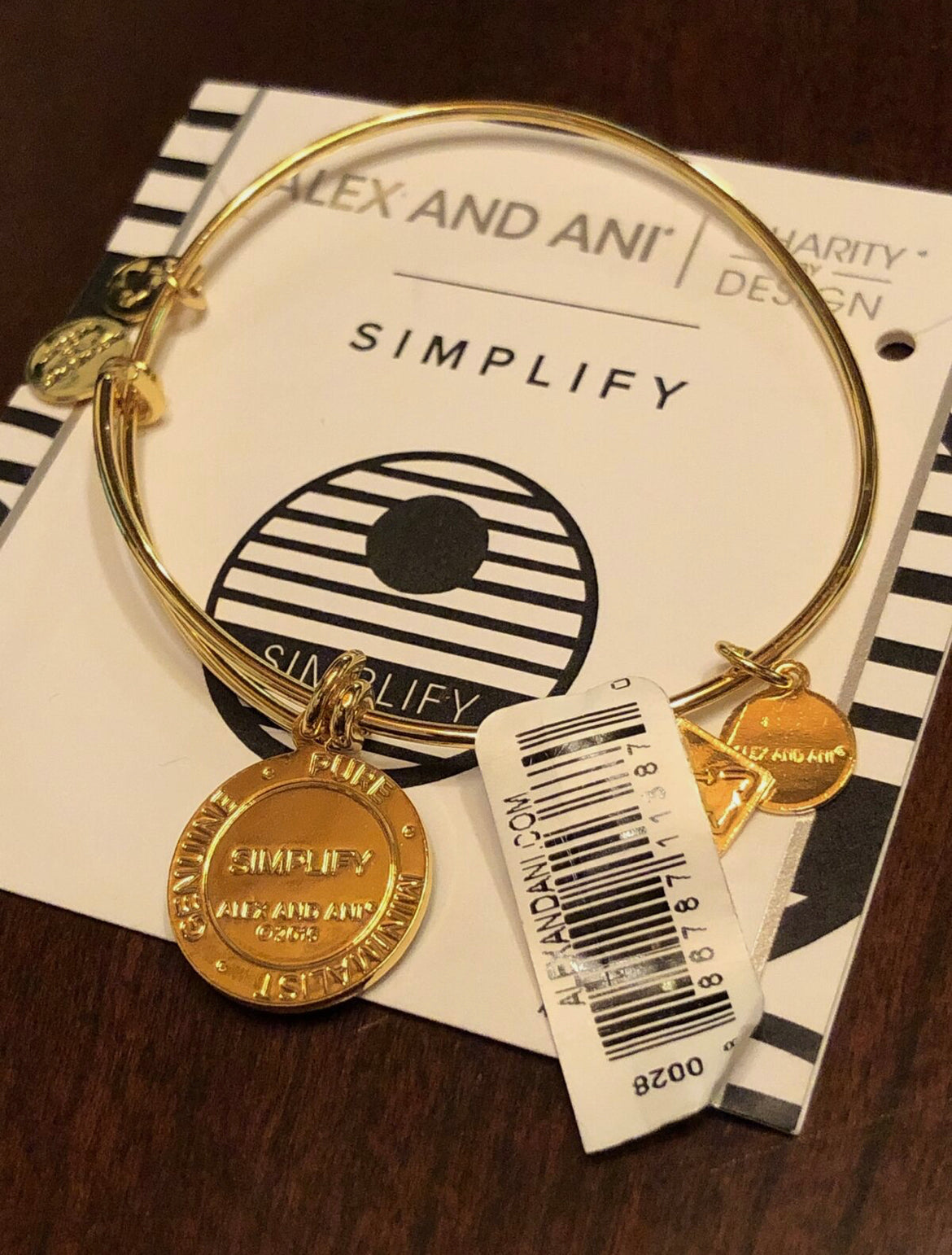 Alex and Ani Simplify Bracelet Shiny Goldtone