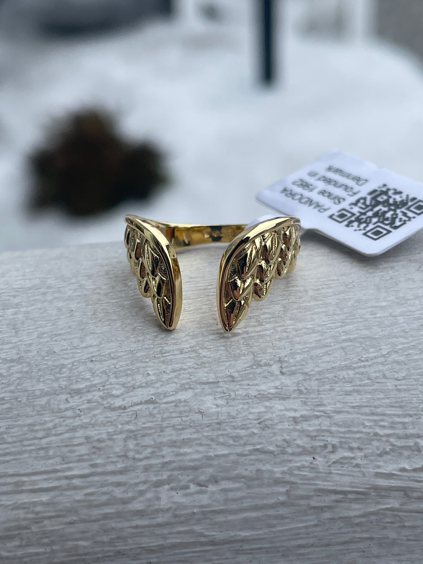 PANDORA MARVEL THOR WINGS GOLD-PLATED OPEN RING 164222C00