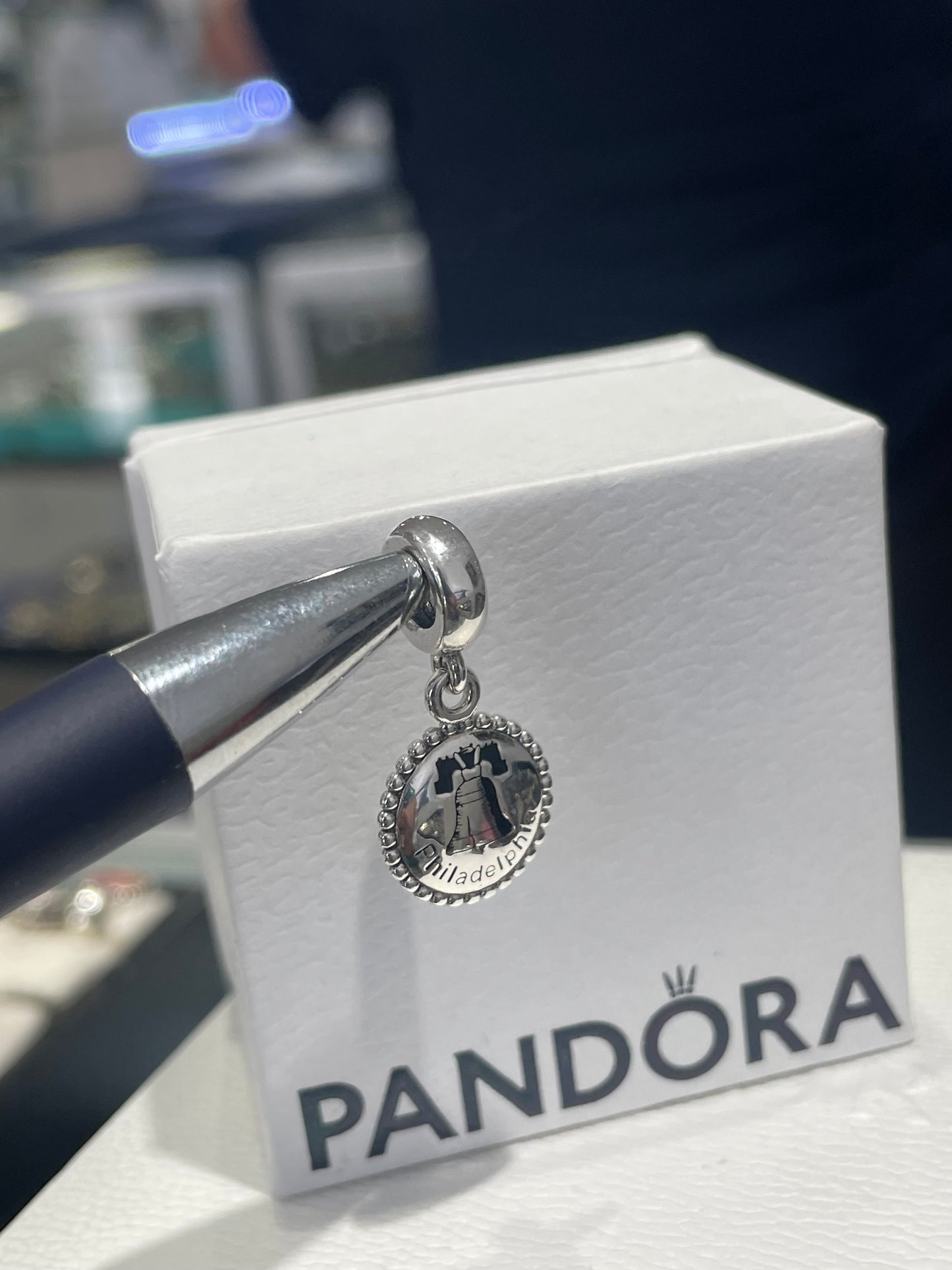 Pandora Philadelphia Liberty Bell Dangle Charm