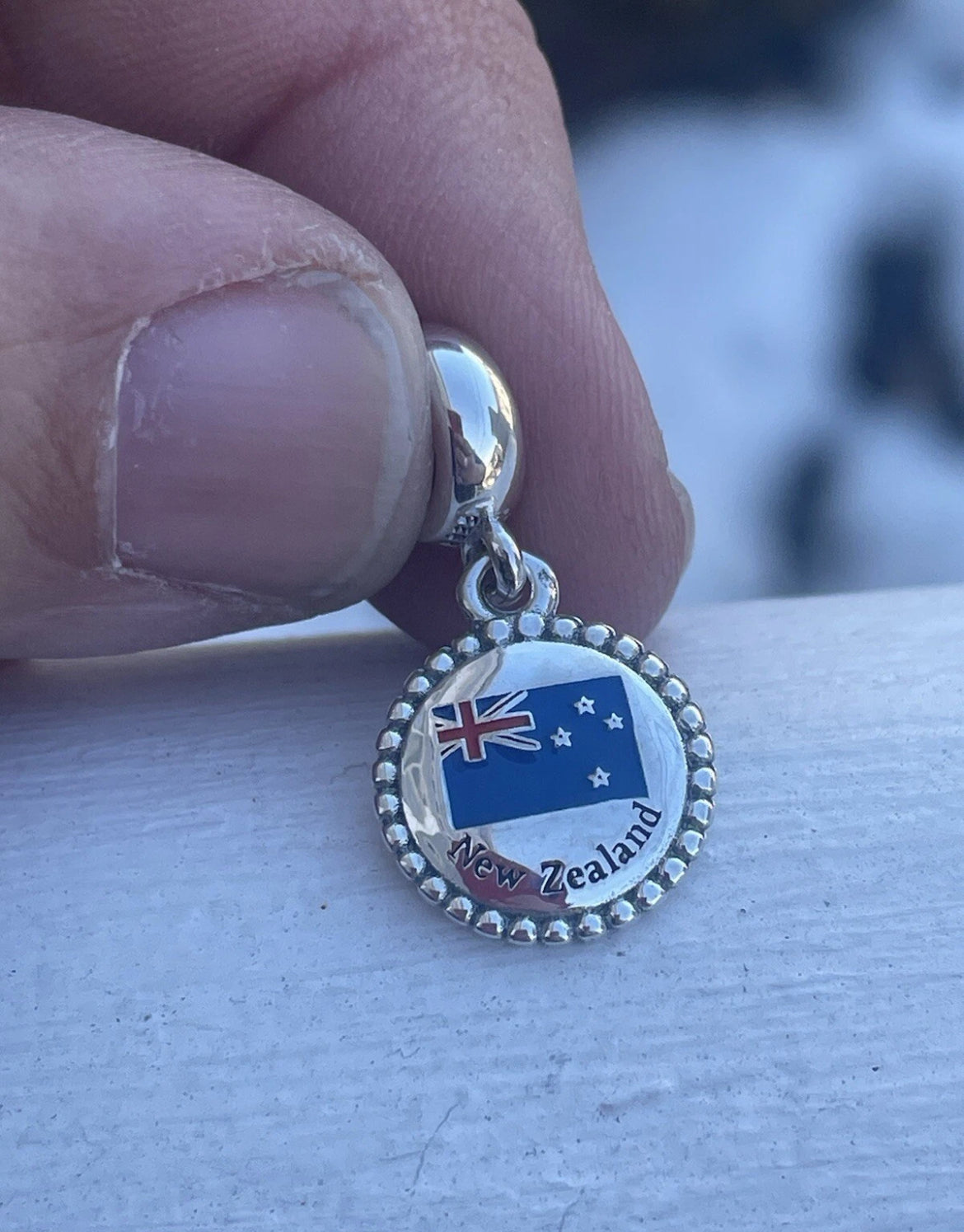 Pandora New Zealand Country Flag Exclusive Travel Dangle Charm