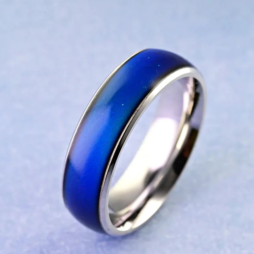 Stainless Steel 316L Mood Ring Band Size 10.5