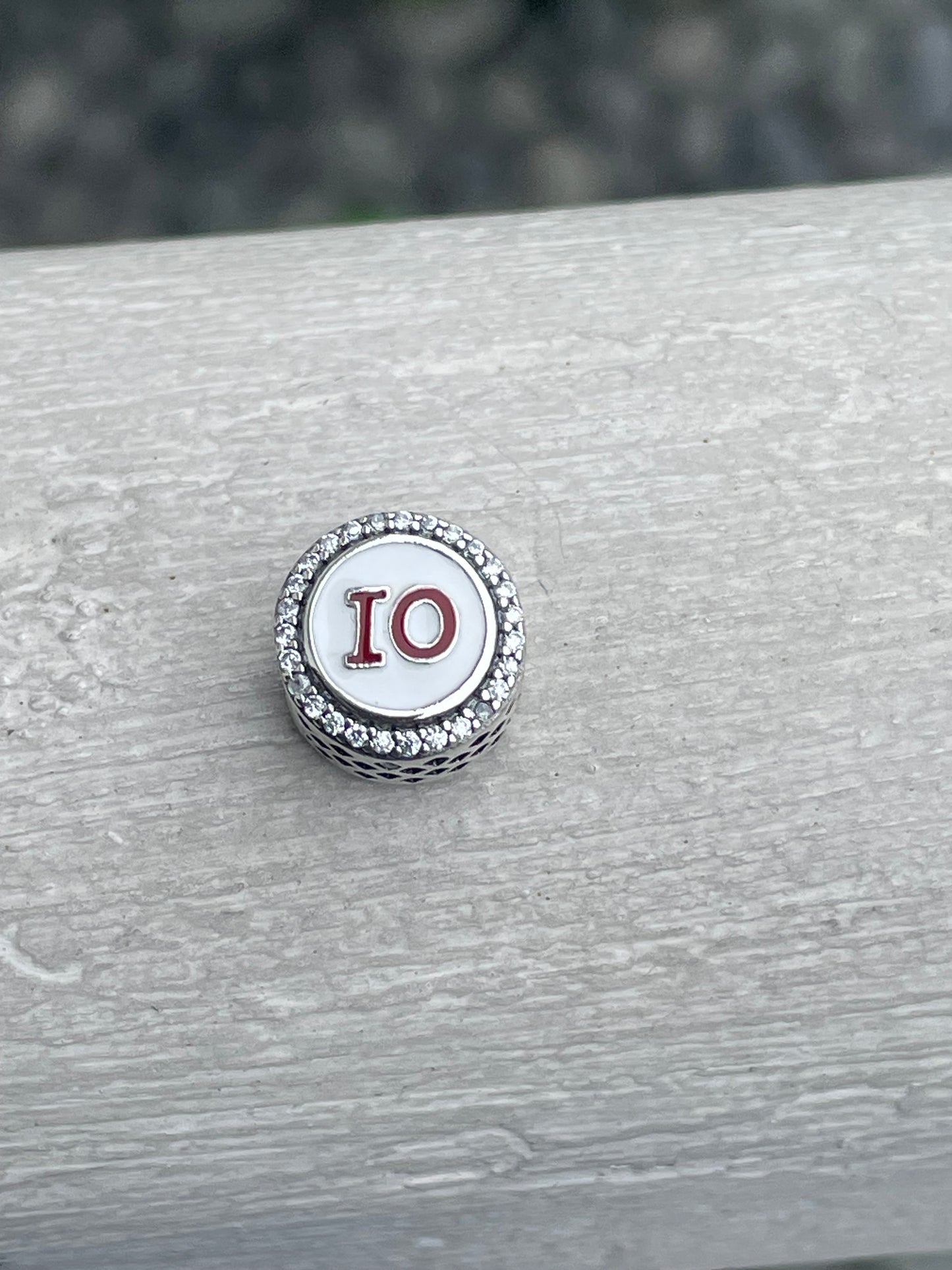 Pandora Ohio State Exclusive Travel Signet Round Charm