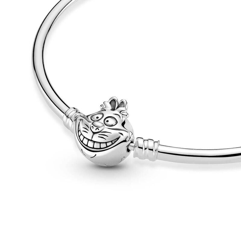Pandora Disney Alice in Wonderland Cheshire Cat Clasp Moments Bangle 599343C00-18