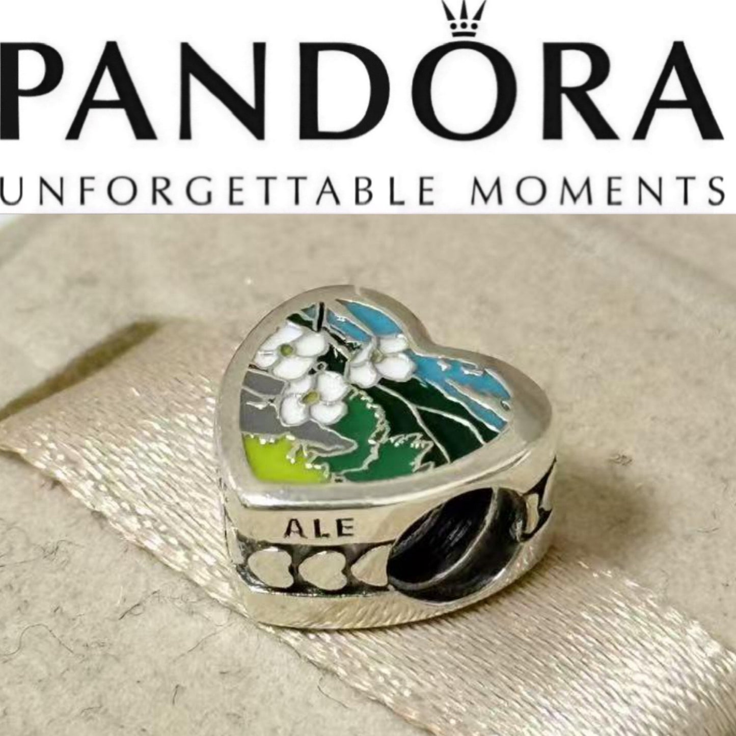 Pandora State of Virginia Online Exclusive Scenic Virginia Lovers Charm