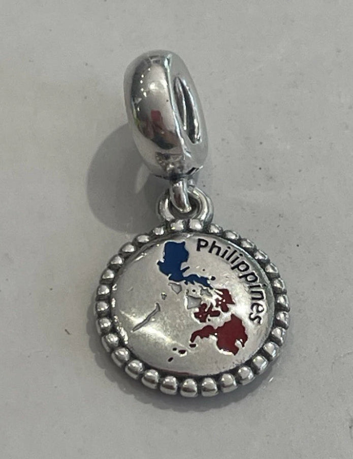 Pandora Philippines Exclusive Country Flag Map Dangle Moments Charm