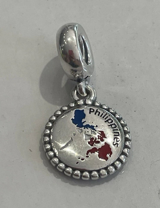 Pandora Philippines Exclusive Country Flag Map Dangle Moments Charm