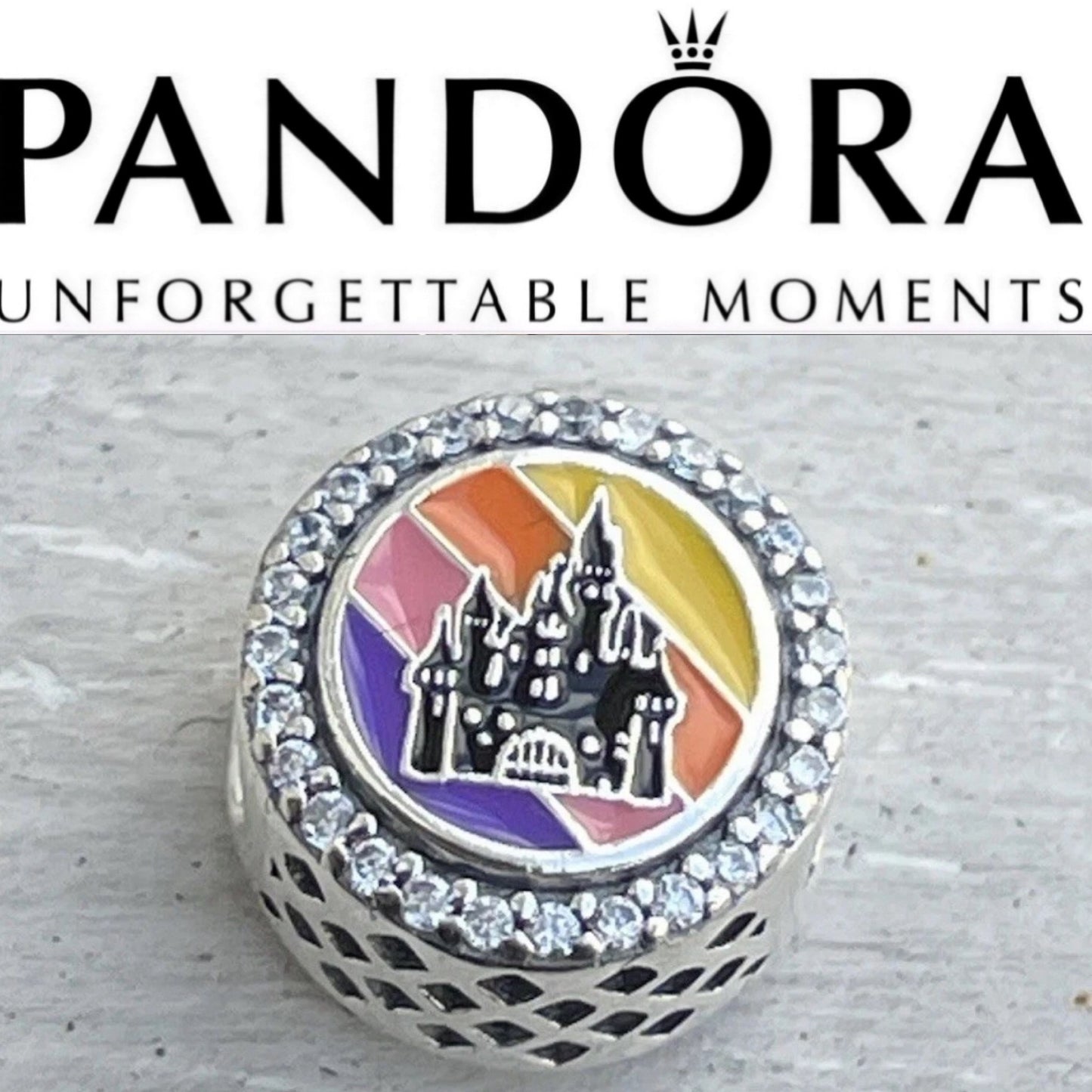 Rare Pandora Disney Parks exclusive Magic Key to The Kingdom charm