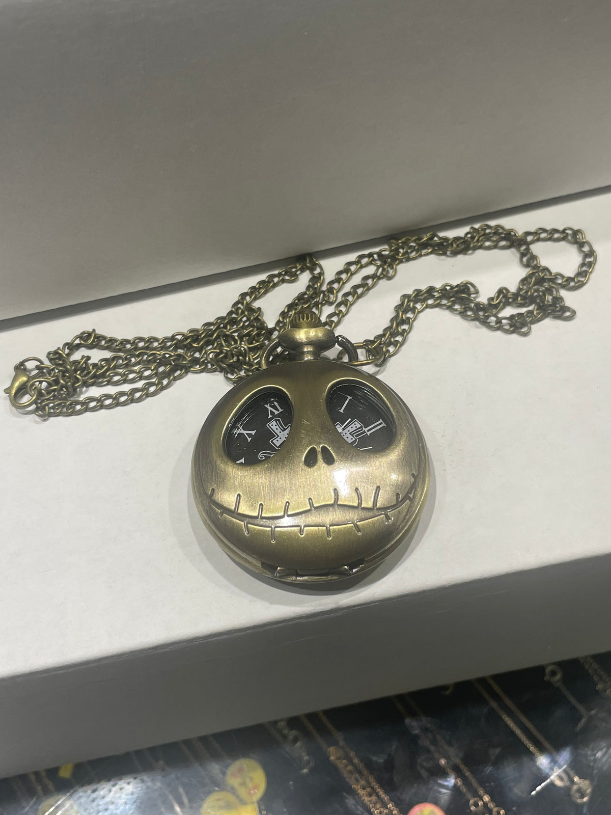 Nightmare Before Christmas Jack Skellington Pocket Watch w/ Chain
