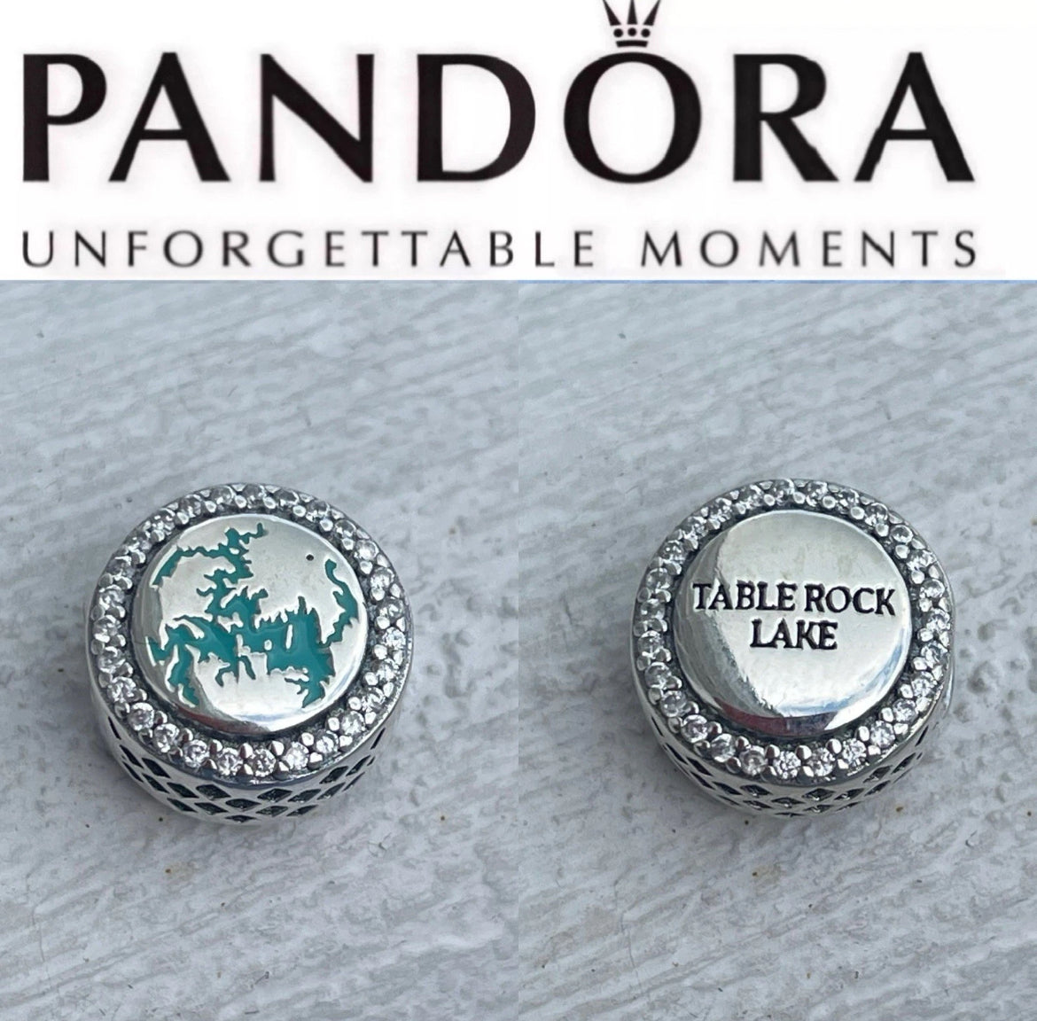 Rare Pandora Table Rock Lake  Missouri State Exclusive Vacation Destination Charm