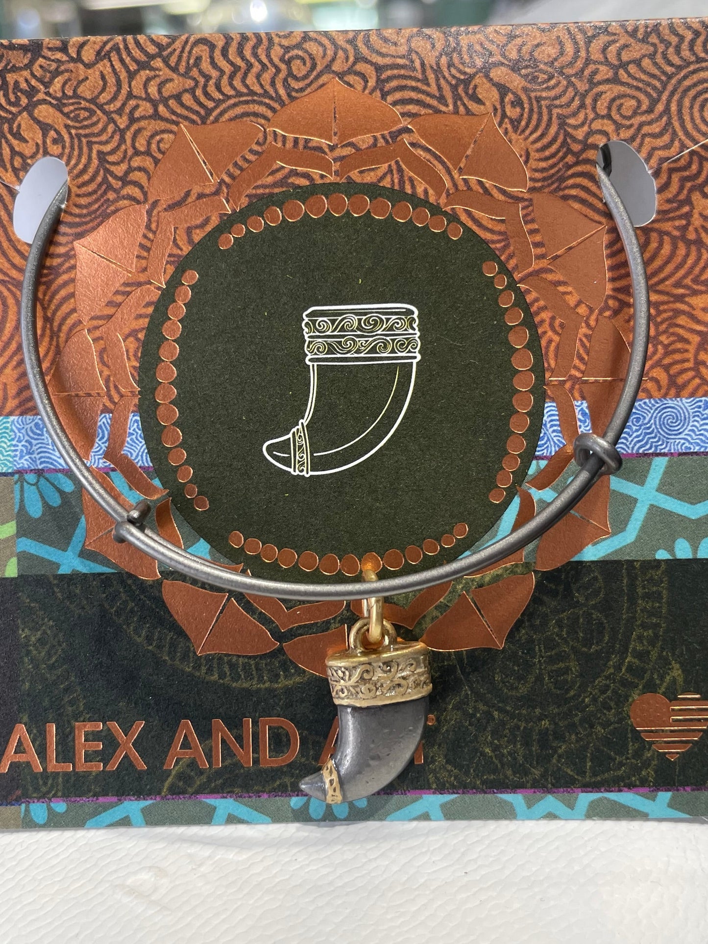 Alex and Ani Tiger’s Claw Oxidized Metal Bracelet