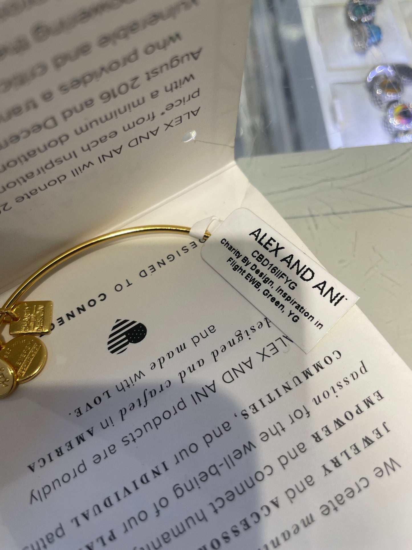 Alex & Ani Inspiration In Flight Bracelet Goldtone