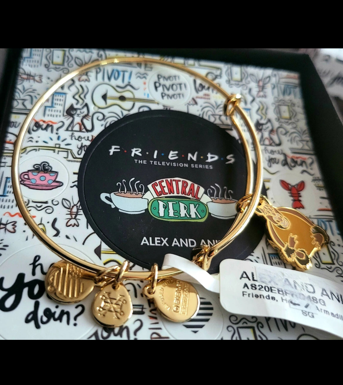 Alex and Ani Friends TV Show Central Perk Logo Bracelet