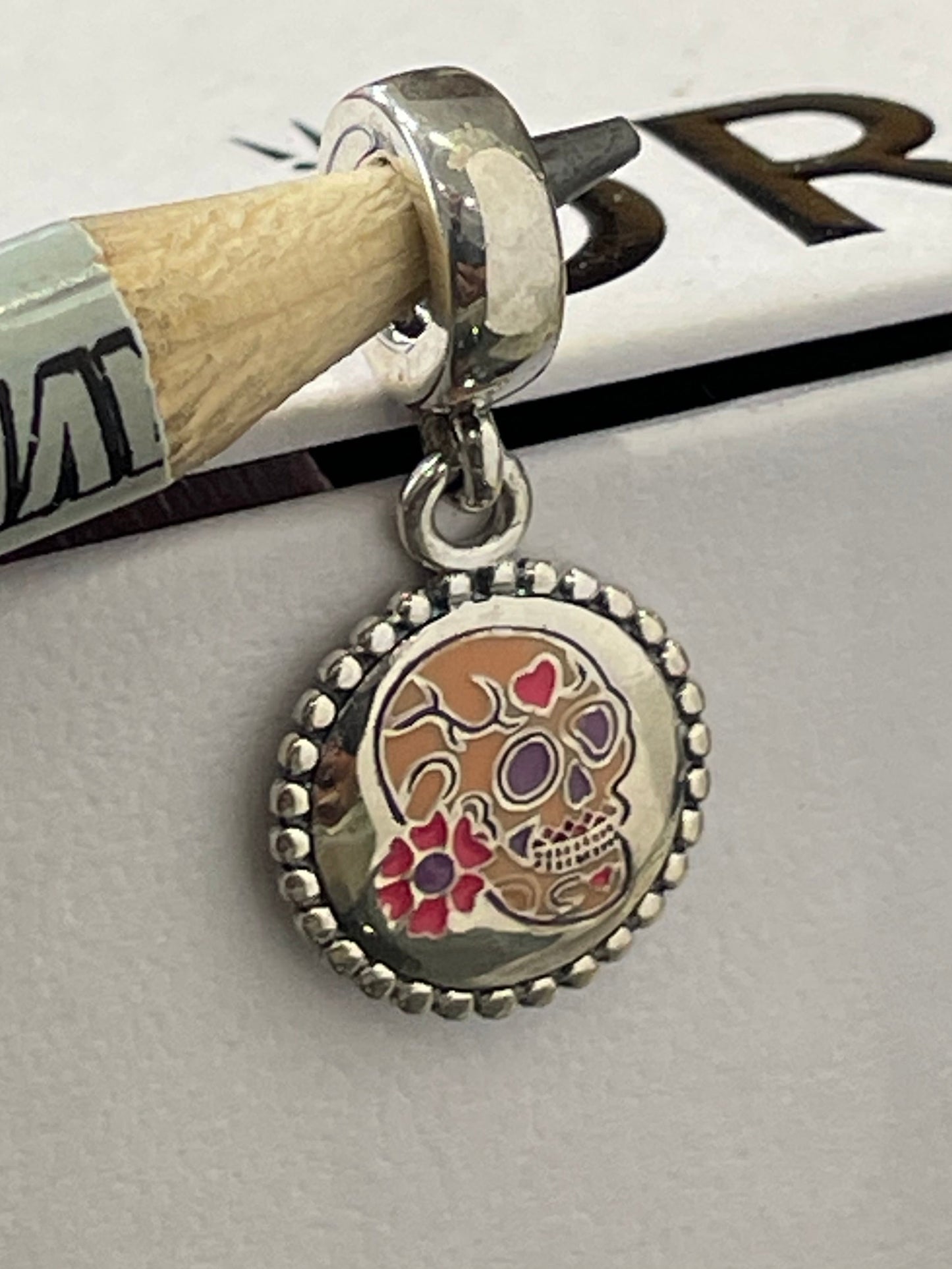 Pandora Mexico Country Exclusive Calavera Sugar Skull Dangle Moments Travel Charm