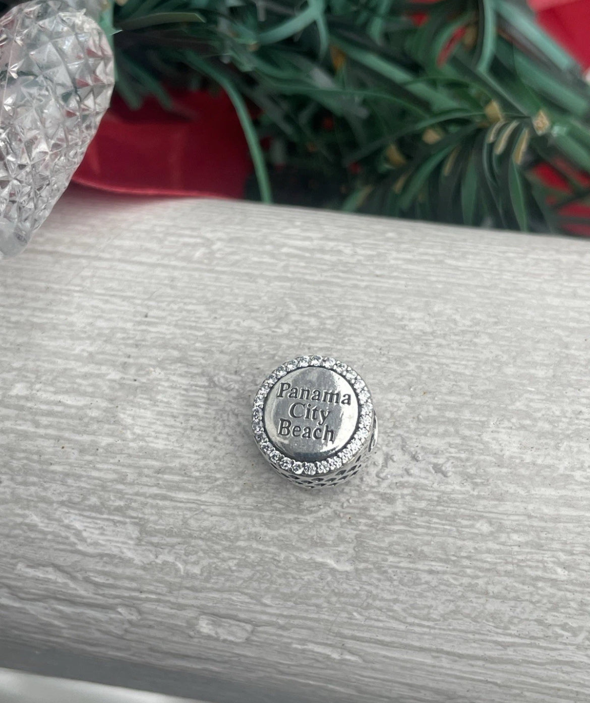 Pandora Panama City Beach Florida Exclusive Round Signet Travel Charm