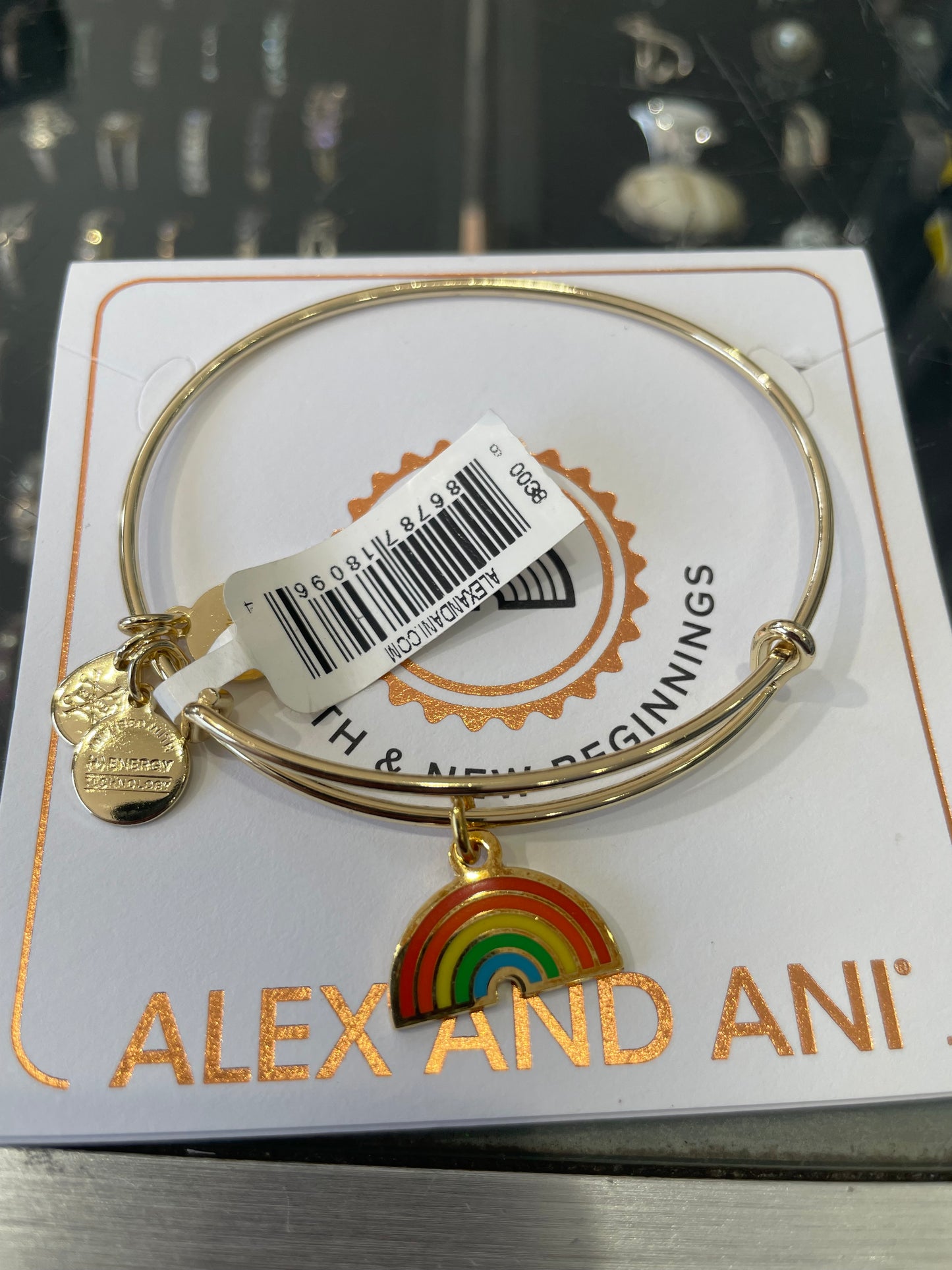 Alex and Ani Growth and New Beginnings Rainbow Silver or Gold Tone Bracelet